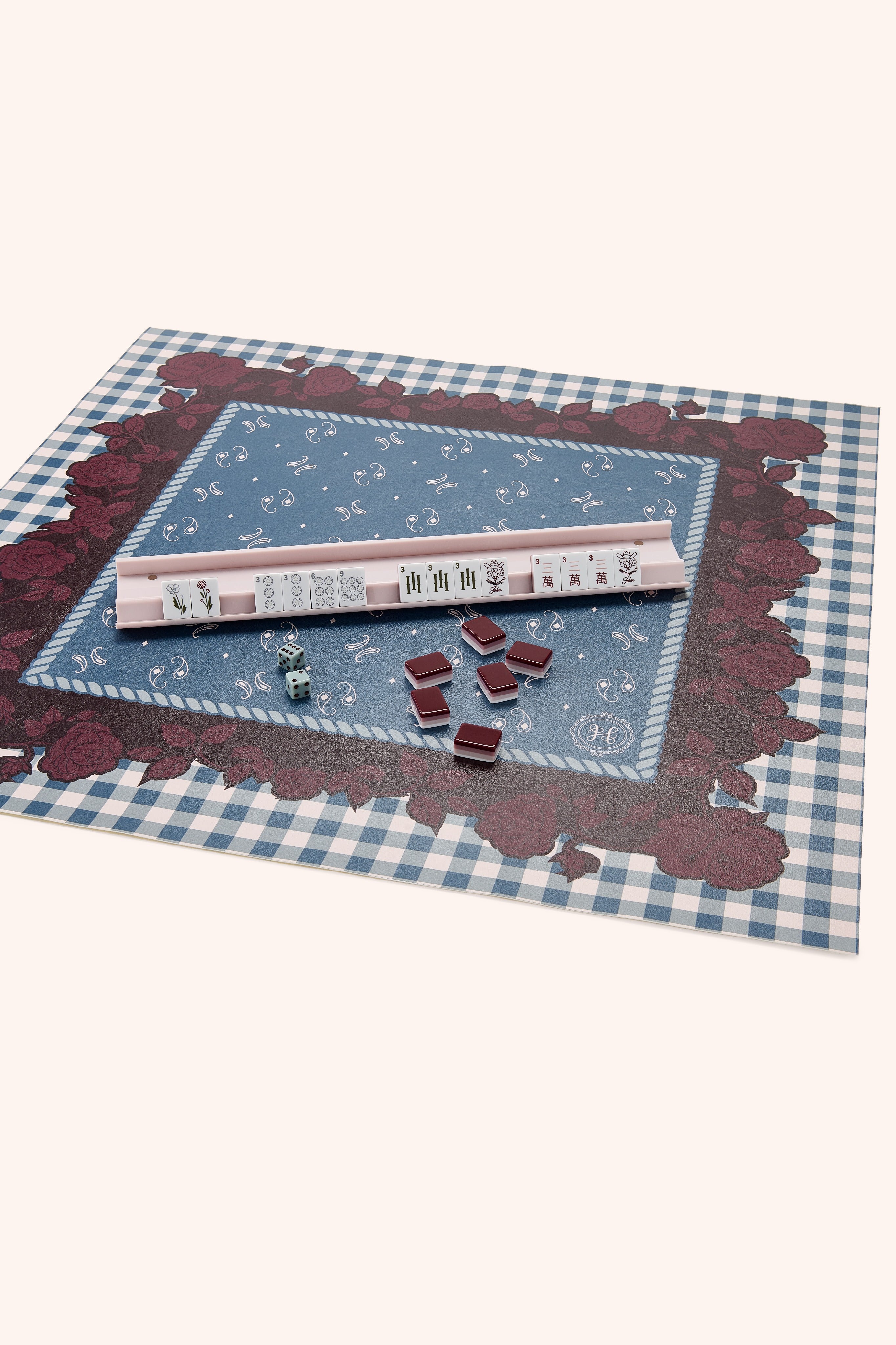 Gingham Rose Mat